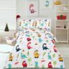 imageUtopia Bedding All Season Unicorn Comforter Set with 2 Pillow Cases 3 Piece Soft Brushed Microfiber Kids Bedding Set for BoysGirls Machine Washable TwinDinosaur