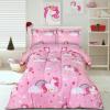 imageUtopia Bedding All Season Unicorn Comforter Set with 2 Pillow Cases 3 Piece Soft Brushed Microfiber Kids Bedding Set for BoysGirls Machine Washable TwinUnicorn