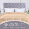 imageUtopia Bedding Comforters Queen Size All Season Duvet Insert Down Alternative Box Stitched Bed Comforter with Corner Tabs Machine Washable WhiteBeige
