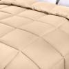 imageUtopia Bedding Comforters Queen Size All Season Duvet Insert Down Alternative Box Stitched Bed Comforter with Corner Tabs Machine Washable WhiteBeige