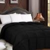 imageUtopia Bedding Comforters Queen Size All Season Duvet Insert Down Alternative Box Stitched Bed Comforter with Corner Tabs Machine Washable WhiteBlack