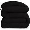 imageUtopia Bedding Comforters Queen Size All Season Duvet Insert Down Alternative Box Stitched Bed Comforter with Corner Tabs Machine Washable WhiteBlack