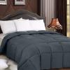 imageUtopia Bedding Comforters Queen Size All Season Duvet Insert Down Alternative Box Stitched Bed Comforter with Corner Tabs Machine Washable WhiteGrey