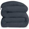 imageUtopia Bedding Comforters Queen Size All Season Duvet Insert Down Alternative Box Stitched Bed Comforter with Corner Tabs Machine Washable WhiteGrey