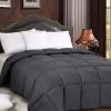 imageUtopia Bedding Comforters Queen Size All Season Duvet Insert Down Alternative Box Stitched Bed Comforter with Corner Tabs Machine Washable WhiteGrey