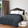 imageUtopia Bedding Comforters Queen Size All Season Duvet Insert Down Alternative Box Stitched Bed Comforter with Corner Tabs Machine Washable WhiteGrey