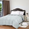 imageUtopia Bedding Comforters Queen Size All Season Duvet Insert Down Alternative Box Stitched Bed Comforter with Corner Tabs Machine Washable WhiteLight Grey