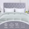 imageUtopia Bedding Comforters Queen Size All Season Duvet Insert Down Alternative Box Stitched Bed Comforter with Corner Tabs Machine Washable WhiteLight Grey