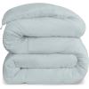 imageUtopia Bedding Comforters Queen Size All Season Duvet Insert Down Alternative Box Stitched Bed Comforter with Corner Tabs Machine Washable WhiteLight Grey