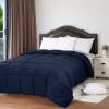 imageUtopia Bedding Comforters Queen Size All Season Duvet Insert Down Alternative Box Stitched Bed Comforter with Corner Tabs Machine Washable WhiteNavy