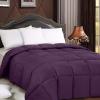 imageUtopia Bedding Comforters Queen Size All Season Duvet Insert Down Alternative Box Stitched Bed Comforter with Corner Tabs Machine Washable WhitePlum