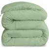 imageUtopia Bedding Comforters Queen Size All Season Duvet Insert Down Alternative Box Stitched Bed Comforter with Corner Tabs Machine Washable WhiteSage Green