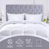 imageUtopia Bedding Comforters Queen Size All Season Duvet Insert Down Alternative Box Stitched Bed Comforter with Corner Tabs Machine Washable WhiteWhite