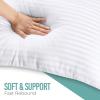 imageUtopia Bedding Pillows Standard Size Set of 2 White 950 Grams Filled Hotel Pillows Cooling Pillow for Side Back or Stomach SleepersEuropean Pack of 8