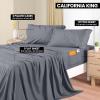 imageUtopia Bedding Queen Sheet Set Soft Microfiber 4 Piece Hotel Luxury Bed Sheets for Women Men Kids ampamp Teens with Side Storage Deep Pocket Fitted Sheet  Embroidered Pillow Cases  Flat Sheet WhiteGrey