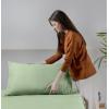imageUtopia Bedding Queen Sheet Set Soft Microfiber 4 Piece Hotel Luxury Bed Sheets for Women Men Kids ampamp Teens with Side Storage Deep Pocket Fitted Sheet  Embroidered Pillow Cases  Flat Sheet WhiteSage