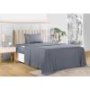 imageUtopia Bedding Queen Sheet Set Soft Microfiber 4 Piece Hotel Luxury Bed Sheets for Women Men Kids ampamp Teens with Side Storage Deep Pocket Fitted Sheet  Embroidered Pillow Cases  Flat Sheet WhiteGrey