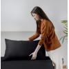 imageUtopia Bedding Queen Sheet Set Soft Microfiber 4 Piece Hotel Luxury Bed Sheets for Women Men Kids ampamp Teens with Side Storage Deep Pocket Fitted Sheet  Embroidered Pillow Cases  Flat Sheet WhiteBlack