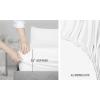 imageUtopia Bedding Queen Sheet Set Soft Microfiber 4 Piece Hotel Luxury Bed Sheets for Women Men Kids ampamp Teens with Side Storage Deep Pocket Fitted Sheet  Embroidered Pillow Cases  Flat Sheet WhiteWhite