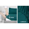 imageUtopia Bedding Queen Sheet Set Soft Microfiber 4 Piece Hotel Luxury Bed Sheets for Women Men Kids ampamp Teens with Side Storage Deep Pocket Fitted Sheet  Embroidered Pillow Cases  Flat Sheet WhiteTeal