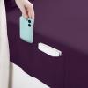 imageUtopia Bedding Queen Sheet Set Soft Microfiber 4 Piece Hotel Luxury Bed Sheets for Women Men Kids ampamp Teens with Side Storage Deep Pocket Fitted Sheet  Embroidered Pillow Cases  Flat Sheet WhitePurple