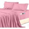 imageUtopia Bedding Queen Sheet Set Soft Microfiber 4 Piece Hotel Luxury Bed Sheets for Women Men Kids ampamp Teens with Side Storage Deep Pocket Fitted Sheet  Embroidered Pillow Cases  Flat Sheet WhitePink