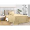 imageUtopia Bedding Queen Sheet Set Soft Microfiber 4 Piece Hotel Luxury Bed Sheets for Women Men Kids ampamp Teens with Side Storage Deep Pocket Fitted Sheet  Embroidered Pillow Cases  Flat Sheet WhiteBeige