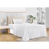 imageUtopia Bedding Queen Sheet Set Soft Microfiber 4 Piece Hotel Luxury Bed Sheets for Women Men Kids ampamp Teens with Side Storage Deep Pocket Fitted Sheet  Embroidered Pillow Cases  Flat Sheet WhiteWhite