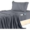 imageUtopia Bedding Queen Sheet Set Soft Microfiber 4 Piece Hotel Luxury Bed Sheets for Women Men Kids ampamp Teens with Side Storage Deep Pocket Fitted Sheet  Embroidered Pillow Cases  Flat Sheet WhiteGrey
