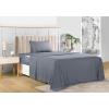 imageUtopia Bedding Queen Sheet Set Soft Microfiber 4 Piece Hotel Luxury Bed Sheets for Women Men Kids ampamp Teens with Side Storage Deep Pocket Fitted Sheet  Embroidered Pillow Cases  Flat Sheet WhiteGrey