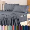 imageUtopia Bedding Queen Sheet Set Soft Microfiber 4 Piece Hotel Luxury Bed Sheets for Women Men Kids ampamp Teens with Side Storage Deep Pocket Fitted Sheet  Embroidered Pillow Cases  Flat Sheet WhiteGrey