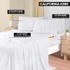 imageUtopia Bedding Queen Sheet Set Soft Microfiber 4 Piece Hotel Luxury Bed Sheets for Women Men Kids ampamp Teens with Side Storage Deep Pocket Fitted Sheet  Embroidered Pillow Cases  Flat Sheet WhiteWhite