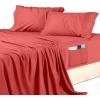 imageUtopia Bedding Queen Sheet Set Soft Microfiber 4 Piece Hotel Luxury Bed Sheets for Women Men Kids ampamp Teens with Side Storage Deep Pocket Fitted Sheet  Embroidered Pillow Cases  Flat Sheet WhiteCoral