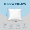 imageUtopia Bedding Throw Pillows Set of 4 White 18 x 18 Inches Pillows for Sofa Bed and Couch Decorative Stuffer Pillow12x12 Inch