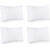 imageUtopia Bedding Throw Pillows Set of 4 White 18 x 18 Inches Pillows for Sofa Bed and Couch Decorative Stuffer Pillow12x16 Inch