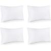 imageUtopia Bedding Throw Pillows Set of 4 White 18 x 18 Inches Pillows for Sofa Bed and Couch Decorative Stuffer Pillow12x16 Inch