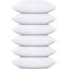 imageUtopia Bedding Throw Pillows Set of 4 White 18 x 18 Inches Pillows for Sofa Bed and Couch Decorative Stuffer Pillow12x20 Inch