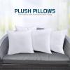 imageUtopia Bedding Throw Pillows Set of 4 White 18 x 18 Inches Pillows for Sofa Bed and Couch Decorative Stuffer Pillow14x14 Inch