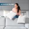 imageUtopia Bedding Throw Pillows Set of 4 White 18 x 18 Inches Pillows for Sofa Bed and Couch Decorative Stuffer Pillow16x16 Inch