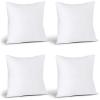 imageUtopia Bedding Throw Pillows Set of 4 White 18 x 18 Inches Pillows for Sofa Bed and Couch Decorative Stuffer Pillow17x17 Inch