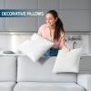 imageUtopia Bedding Throw Pillows Set of 4 White 18 x 18 Inches Pillows for Sofa Bed and Couch Decorative Stuffer Pillow17x17 Inch