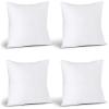 imageUtopia Bedding Throw Pillows Set of 4 White 18 x 18 Inches Pillows for Sofa Bed and Couch Decorative Stuffer Pillow17x17 Inch