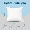 imageUtopia Bedding Throw Pillows Set of 4 White 18 x 18 Inches Pillows for Sofa Bed and Couch Decorative Stuffer Pillow18x18 Inch