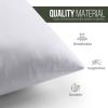 imageUtopia Bedding Throw Pillows Set of 4 White 18 x 18 Inches Pillows for Sofa Bed and Couch Decorative Stuffer Pillow18x18 Inch
