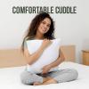 imageUtopia Bedding Throw Pillows Set of 4 White 18 x 18 Inches Pillows for Sofa Bed and Couch Decorative Stuffer Pillow18x18 Inch