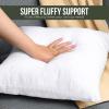 imageUtopia Bedding Throw Pillows Set of 4 White 18 x 18 Inches Pillows for Sofa Bed and Couch Decorative Stuffer Pillow18x18 Inch