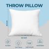 imageUtopia Bedding Throw Pillows Set of 4 White 18 x 18 Inches Pillows for Sofa Bed and Couch Decorative Stuffer Pillow22x22 Inch