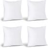 imageUtopia Bedding Throw Pillows Set of 4 White 18 x 18 Inches Pillows for Sofa Bed and Couch Decorative Stuffer Pillow22x22 Inch