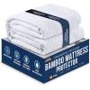 imageUtopia Bedding Waterproof Mattress Protector Twin Size Viscose Made from Bamboo Mattress Cover Fits 15 Inches Deep Breathable Fitted Style with Stretchable PocketsWhite