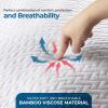imageUtopia Bedding Waterproof Mattress Protector Twin Size Viscose Made from Bamboo Mattress Cover Fits 15 Inches Deep Breathable Fitted Style with Stretchable PocketsWhite